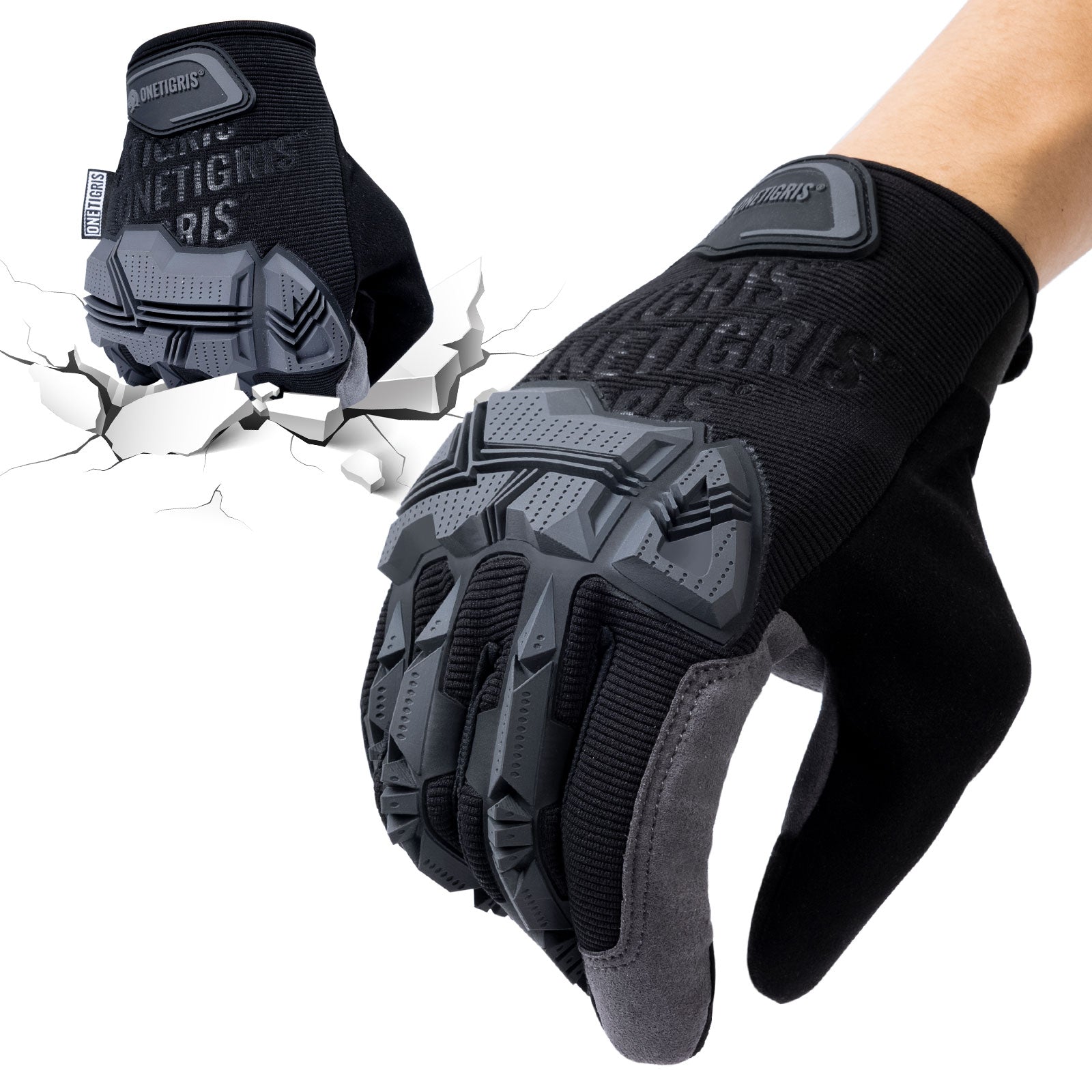 Tactical Motorcycle Gloves | Touchscreen & PVC Protection